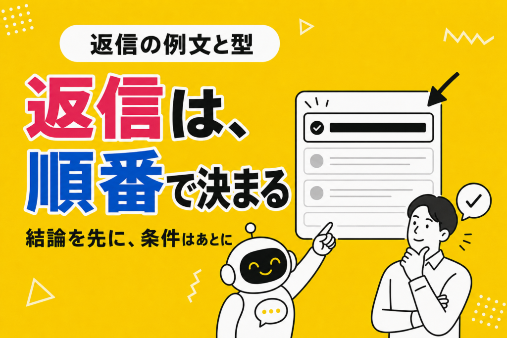 問い合わせ返信の例文と、テンプレートで足りなくなる場面