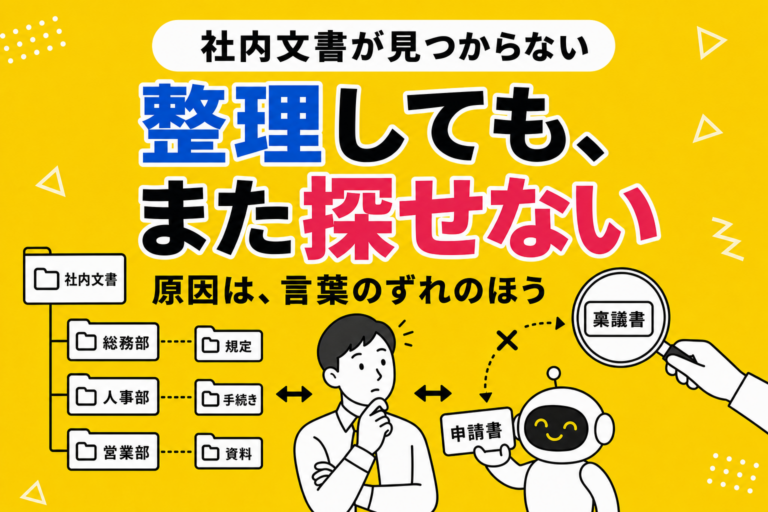 社内文書の検索がうまくいかない理由